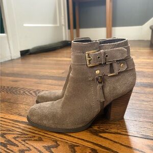 Stylish Tan Suede Ankle Boots
